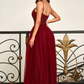 Sequin Spaghetti Strap Long Prom Dress