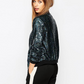 Sequin Bomber Jacket