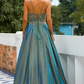 Spaghetti Strap Sleeveless Long Prom Dress