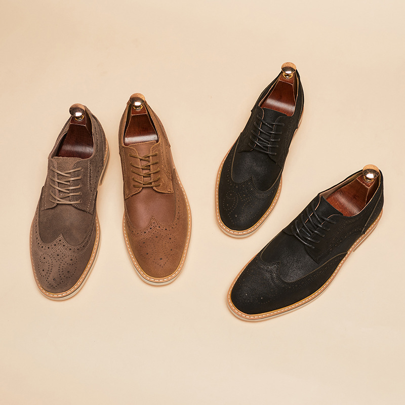 Leather Brogues Derbies Shoes