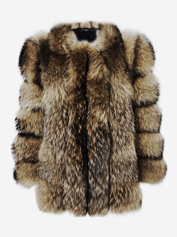 Open Front Fur Long Coat