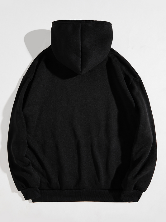 Black Wifey Printed Hooded