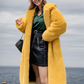 Faux Fur Hooded Long Coat