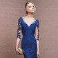 Lace Long Sleeves Mermaid Evening Dress