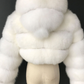 Faux Fur Hooded Bubble Coat