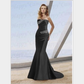 Strapless Sleeveless Mermaid Long Evening Dress