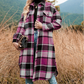 Woolen Plaid Loose Shirt Jacket