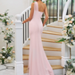 One Shoulder Sleeveless Long Mermaid Maxi Bridesmaid Dress