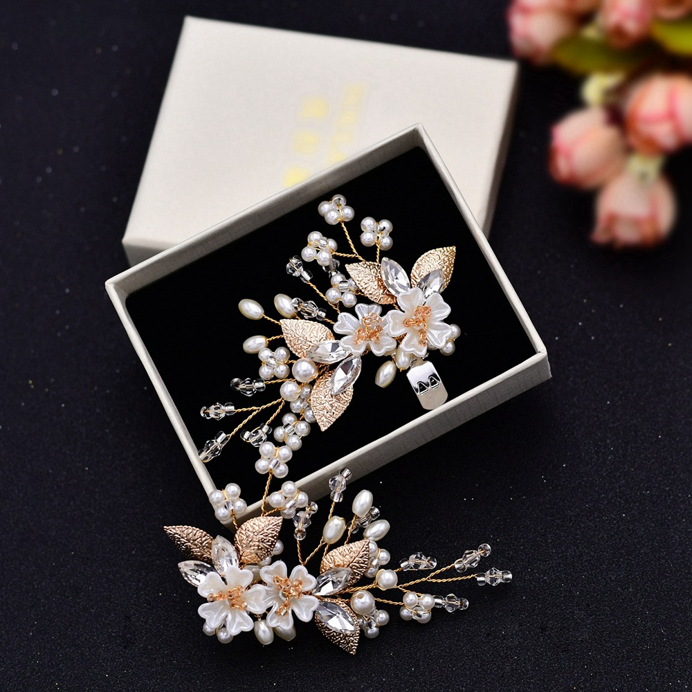 Removable Pearl Flower Shoe Buckle