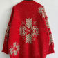 Snowflake Pattern Pullover Sweatshirt