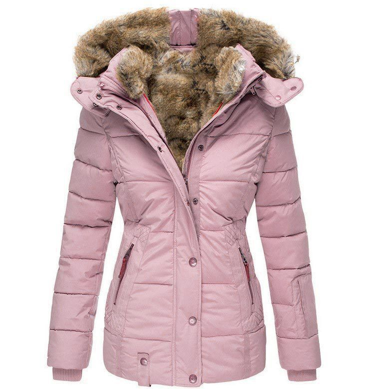 Cozy Warm Fur Hooded Zipper Jacket