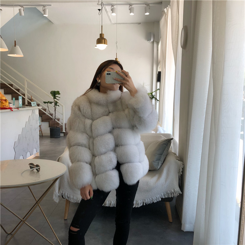 Open Front Faux Fur Bubble Coat