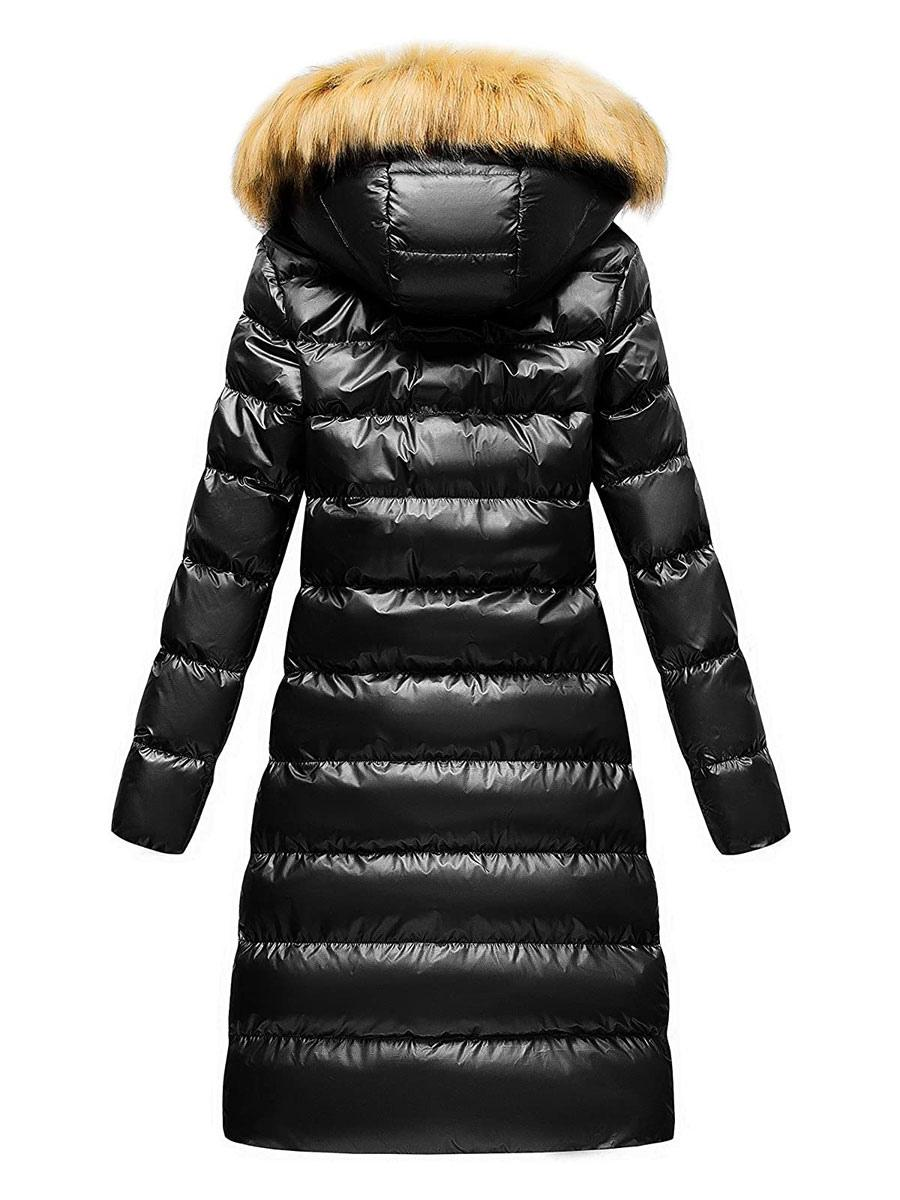 Faux Fur Hooded Puffer Coat