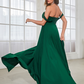 Off-Shoulder Slit Long Evening Dress