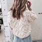 Knited Soft Heart Shape Cardigan