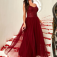 Sequin Spaghetti Strap Long Prom Dress