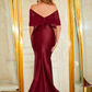 Off-Shoulder Long Mermaid Prom Dress