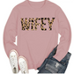 Round Neck Wifey Printed Sweatshirt