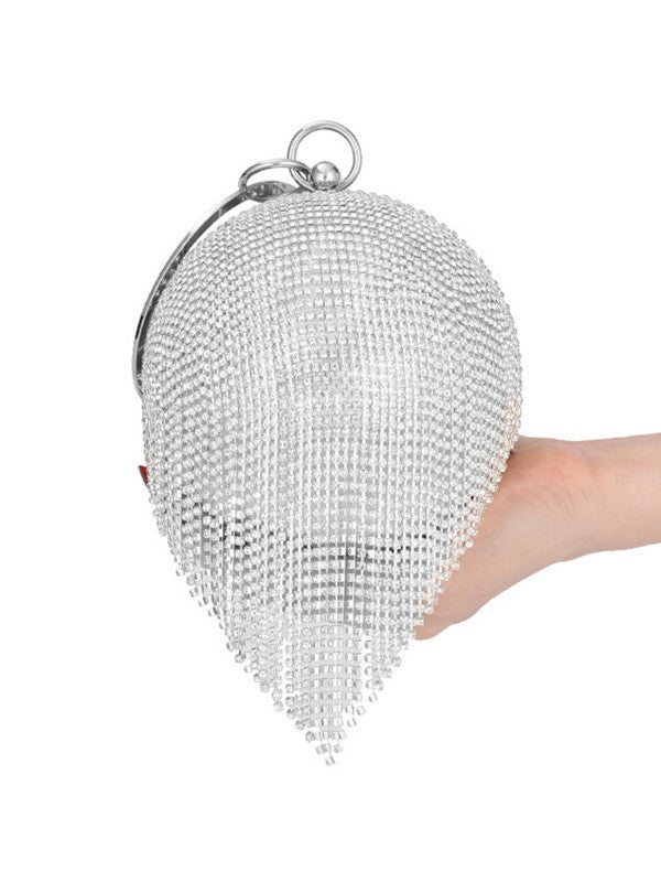 Diamante Tassel Sphere Clutch