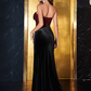 Strapless Sleeveless Long Slit Mermaid Prom Dress