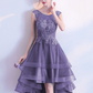 Lace Applique Sleeveless Mermaid Midi Homecoming Dress