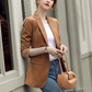 Turn Down Collar Long Sleeves Blazer