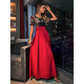 Round Neck Short Sleeves Long Prom Dress