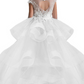 Jewel Neck Applique Sleeveless Long Kids Wedding Dress