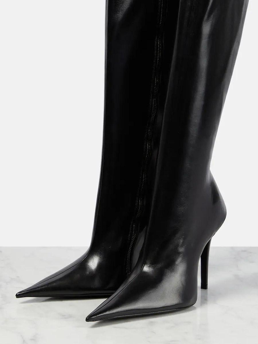 Elegant High Heel Knee-High Boots