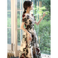 Floral Embroidered V Neck Short Evening Dress