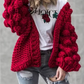 Knitted Lantern Sleeves Sweater