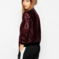 Sequin Bomber Jacket