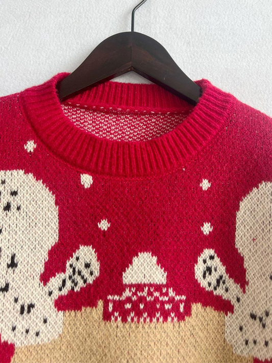 Christmas Pattern Long Sleeves Sweater