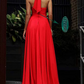 Halter Neck Sleeveless Long Evening Dress