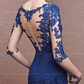 Lace Long Sleeves Mermaid Evening Dress