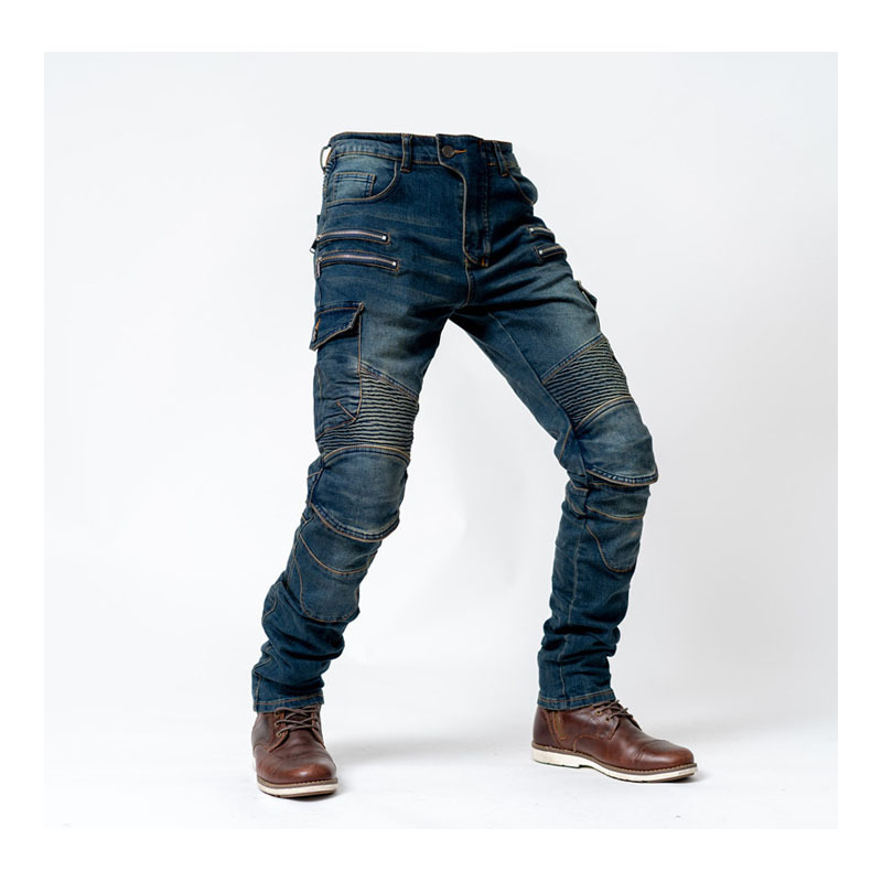 Men's Zipper Motorcycle Riding Jeans