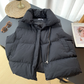 Stand-Up Collar Puffer Vest Jacket