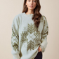 Snowflake Pattern Pullover Sweatshirt