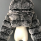 Faux Fur Hooded Bubble Coat