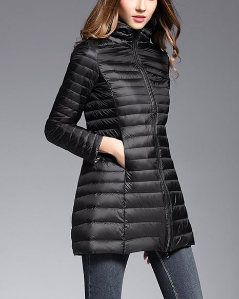 Women's Stylish Hooded Down Jacket