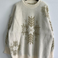 Snowflake Pattern Pullover Sweatshirt