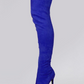 Sleek Pointed Toe Thigh-High Suede Boots