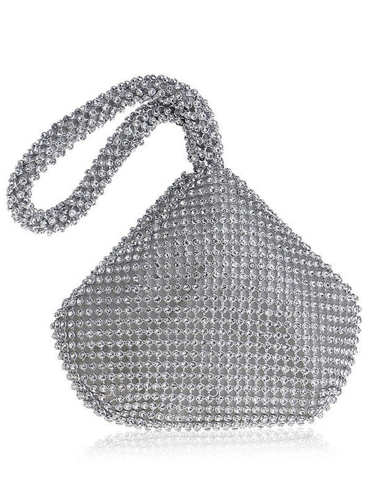 Rhinestone Diamante Chainmail Pouch