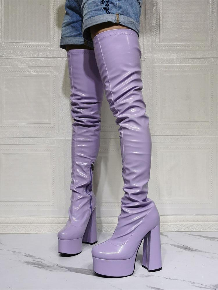 Stylish Over-The-Knee Platform Boots