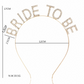 Simple Rhinestone Bride To Be Hairband