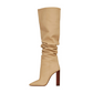 Pointed Toe Slouch Knee High Boots