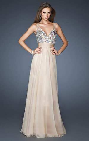 Sequin Sleeveless Long Evening Dress