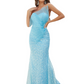 Sequin Strapless Mermaid Prom Dress