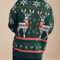 Pullover Crochet Christmas Printed Sweatshirt