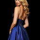 Deep V-Neck A-Line Sleeveless Mini Party Dress